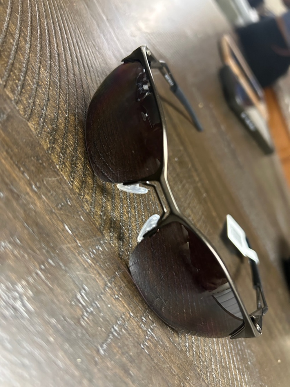 Oakley Black Temple Arms with White Price Tag
